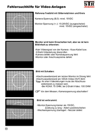 Fehlersuchhilfe analoge Videoanlagen