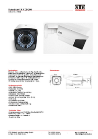 EX-CCD200 Wandarm-Kamera Datenblatt