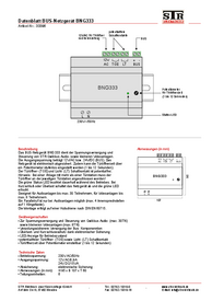 Datenblatt BNG333 Bus-Netzgerät