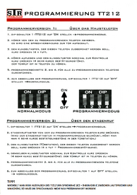 TT212 Anschluß und Programmierung