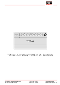 TFE940 Türfreisprecheinrichtung